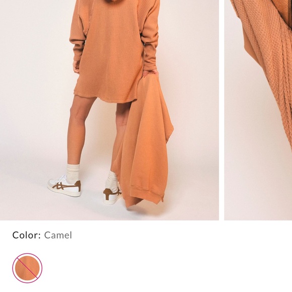 We The Free, Free People “Bestie Bundle” set. Waffle hoodie tunic with poncho - Picture 3 of 16